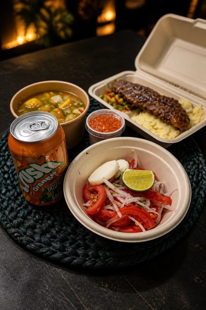Combo almuerzo: carne asada